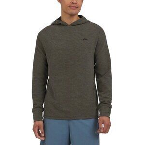 NEW Quiksilver Men's L Gray Pullover Hoodie Regular Fit 4-Way Stretch M0259